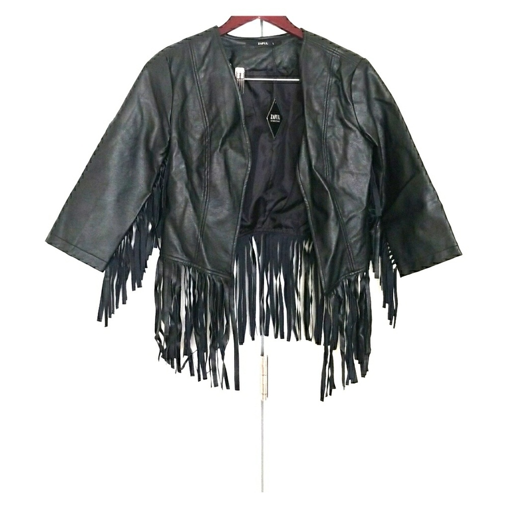 Faux leather jacket